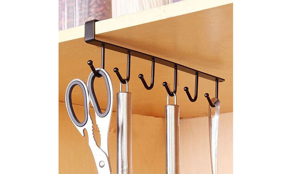 6 Hook Under Shelf Hook Hanger Amazingforless
