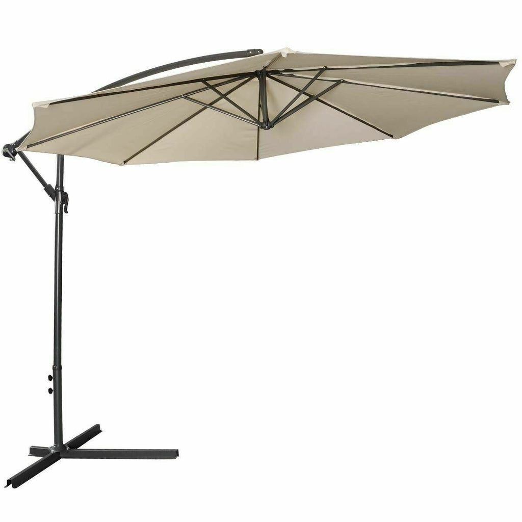 10 FT Hanging Offset Adjustable Patio Umbrella – Amazingforless