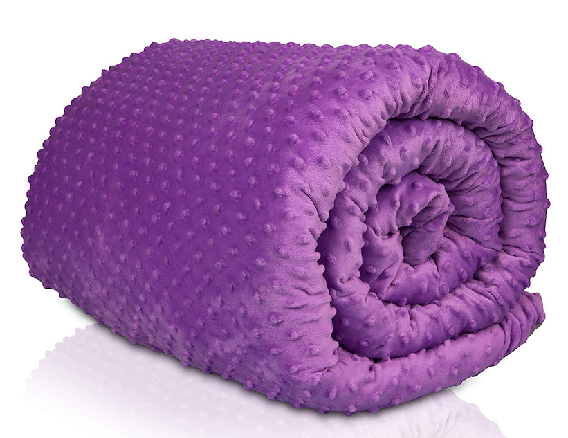 Purple weighted blanket cover discount