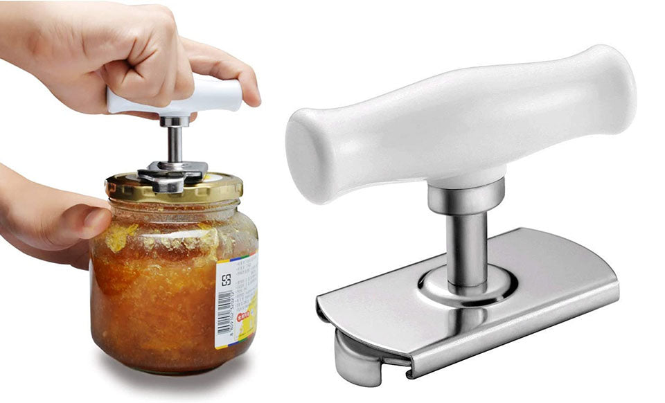 Can Opener Jar Lid Bottle Remover Tool Easy Twist Off Stainless Steel –  Amazingforless