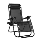 AmazingForLess Zero Gravity Chair Outdoor Lounge Chair Adjustable Mesh Recline Chairs with Pillow and Cup Holder