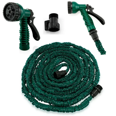 AmazingForLess Expandable Flexible Water Garden Hose - (25ft - 100ft) Expanding Water Hose with 7 Setting-Spray Nozzle