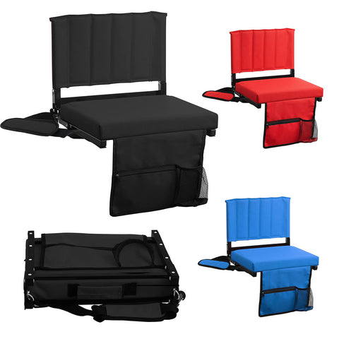 Stadium Seat For Bleachers With Padded Cushion (1 or 2 Pack)