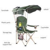 VTOY Folding Chair with Canopy Portable Chair with Shade for Outside Beach Chairs for Adults Chair with Shade Canopy Camping Chairs for Outdoors(Olive Green,Blue, Green, Navy, Red)