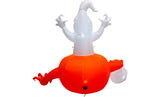 6ft Halloween LED Inflatable Ghost On Pumpkin