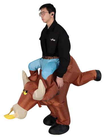 Halloween Inflatable Bull Rider Costume
