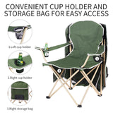 VTOY Folding Chair with Canopy Portable Chair with Shade for Outside Beach Chairs for Adults Chair with Shade Canopy Camping Chairs for Outdoors(Olive Green,Blue, Green, Navy, Red)