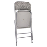 VTOY 2-Pack Folding Chairs with Padded Cushion and Back Metal Foldable Chairs with Comfortable Cushion for Home and Office, for Indoor and Outdoor Events