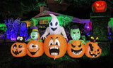 8ft Halloween LED Inflatable Monster Pumpkins