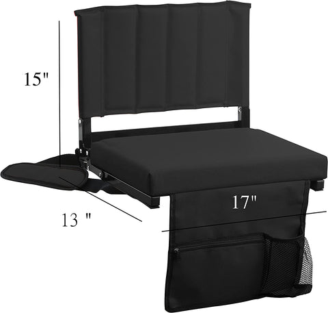 Stadium Seat For Bleachers With Padded Cushion (1 or 2 Pack) –  Amazingforless