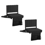 Stadium Seat For Bleachers With Padded Cushion (1 or 2 Pack)