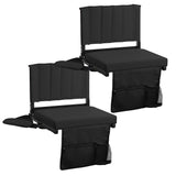 Stadium Seat For Bleachers With Padded Cushion (1 or 2 Pack)