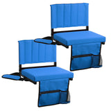 Stadium Seat For Bleachers With Padded Cushion (1 or 2 Pack)