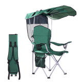 CozyBox Portable Folding Camping Chairs with Canopy Shade, Beach Chair for Adults, Durable Weather Resistant 600D Oxford Cloth, Camping Chair with Canopy for Outdoors