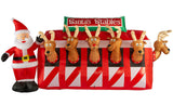 12ft Christmas LED Inflatable Reindeer Stable