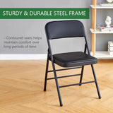 Steel Frame Padded Folding Chair