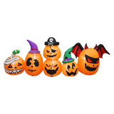 8ft Halloween LED Inflatable Spooky Pumpkin Family