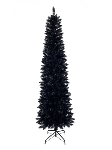 7ft Premium Artificial Black Slim Pencil Tree