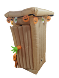 6ft Halloween Animated LED Inflatable Spooky Outhouse With Monster