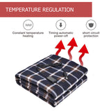 12V Electric Heated Car Blanket With 3 Heat Levels & Timer