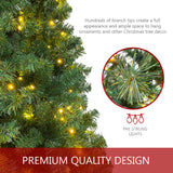 7ft Premium Artificial Pre-Lit Slim Christmas Tree