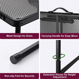 3ft Folding Grill Camping Table with Mesh Tabletop