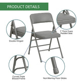 Steel Frame Padded Folding Chair