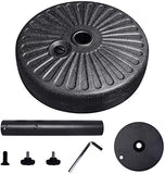 Umbrella Base Fillable Plastic Patio Umbrella Stand Pole Holder