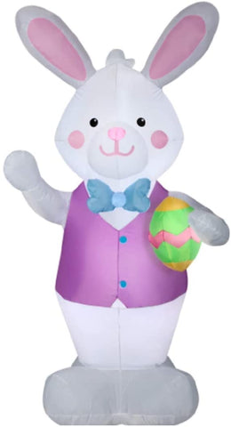 7ft Easter Inflatable Bunny with Egg