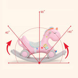 Rocking Horse  Fun 2 in 1 Ride-On Toy for Kids Ages 2-3 Years Old, Easy Set Up Baby Playset Unicorn Rocker Roller for Indoor and Outdoor