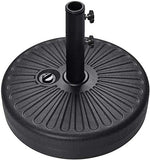 Umbrella Base Fillable Plastic Patio Umbrella Stand Pole Holder