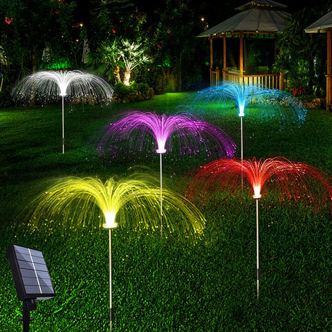 2pcs Solar Power LED Jellyfish Outdoor Garden Lights