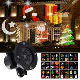 Outdoor LED Moving Laser Projector Light for Christmas, Holidays 12 Interchangeable Slides