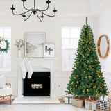 7ft Premium Artificial Pre-Lit Slim Christmas Tree