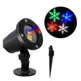 Outdoor LED Moving Snowflake RGB Laser Projector Light for Christmas Holiday
