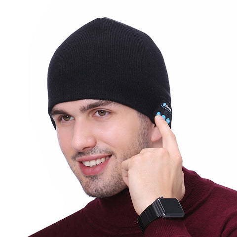 Rechargeable Unisex Bluetooth Wireless Headphone Headset Beanie