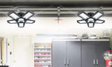 Folding 5 Panel Ceiling Garage Light with Adjustable Panels