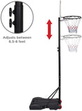 Junior Basketball Hoop for Kids Adjustable 6.5 - 8FT