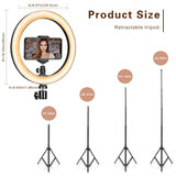 10" Ring Light with Tripod Stand & Phone Holder