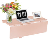 31.5" x 23.5" Wall Mounted Folding Table Drop-Leaf Floating Writing Desk for Small Spaces