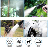 50 Foot Expandable Garden Hose, Upgraded Leakproof Lightweight No-Kink Water Hose, Flexible Water Hose with Triple Layered Latex Core, 3/4"Solid Brass Fittings, with Spray Nozzle, Bag & Holder