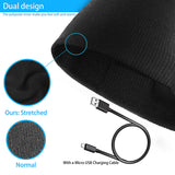 Rechargeable Unisex Bluetooth Wireless Headphone Headset Beanie