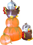 6ft Inflatable Pumpkin Turkeys with Built-in LEDs