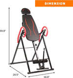 Home Inversion Table Fitness Workout Adjustable Height Back Stretcher