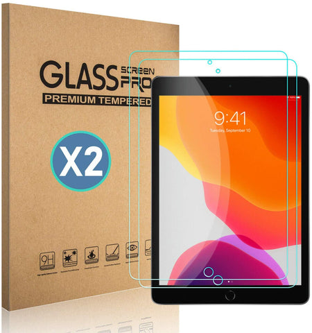 [2 Pack] iPad 10.2 inch Tempered Glass Screen Protector (2019 Released, 7th Generation)