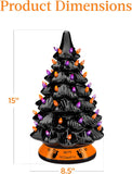 15in Pre-Lit Ceramic Tabletop Halloween Tree