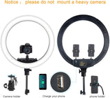 18" 3 Color Mode Ring Light with Stand