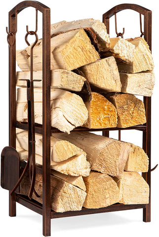 Wrought iron log store 2025
