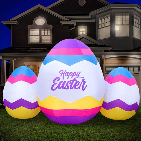 6ft Inflatable Happy Easter Eggs