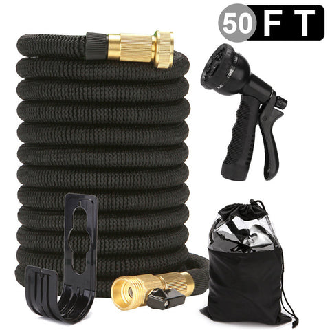 Expanding Garden Watering Hoses with Spray Nozzle (25-100ft)